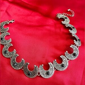 Bohemian Silver Choker
